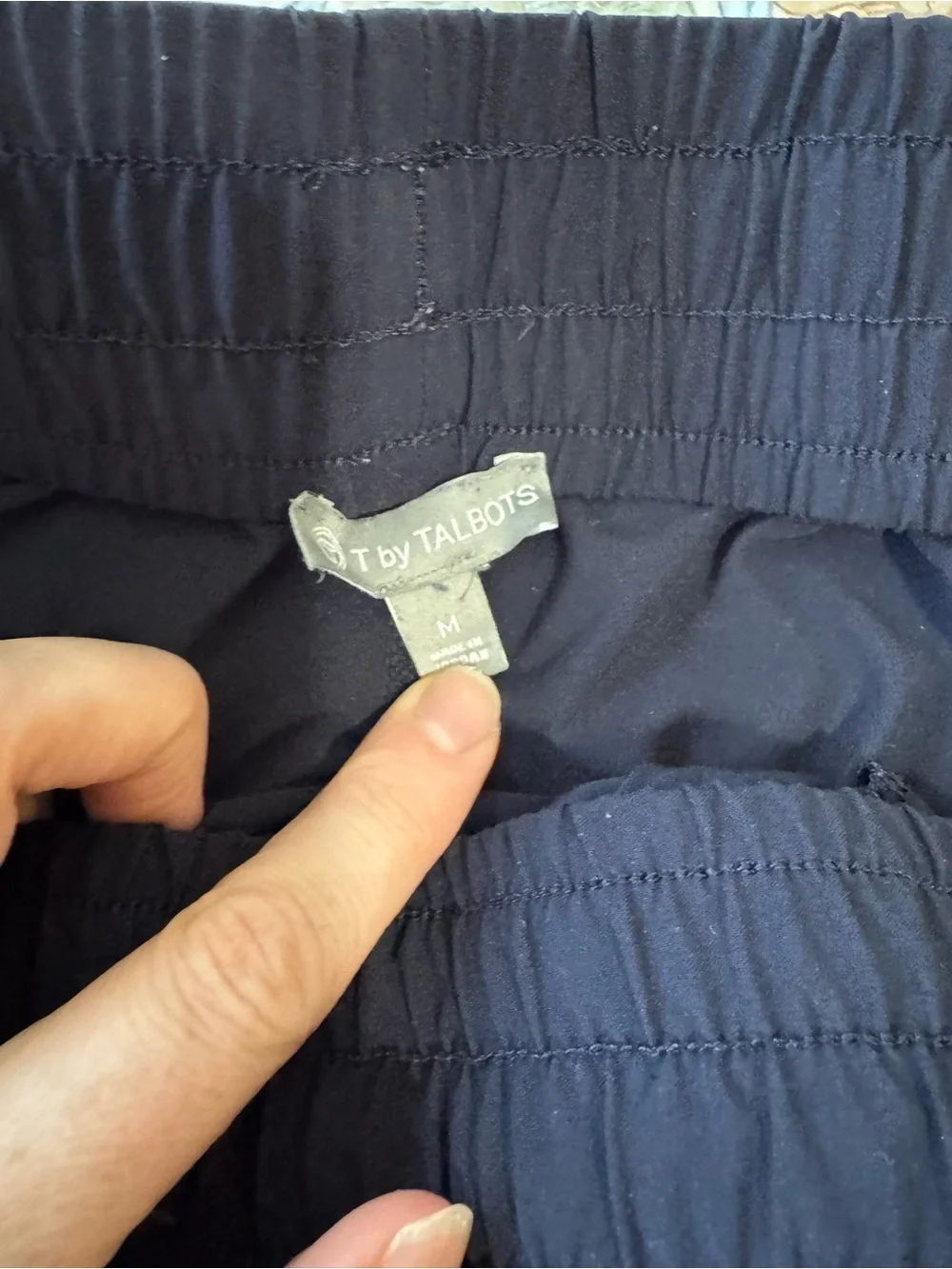 Talbots Navy Drawstring Pants - Picture 4 of 7
